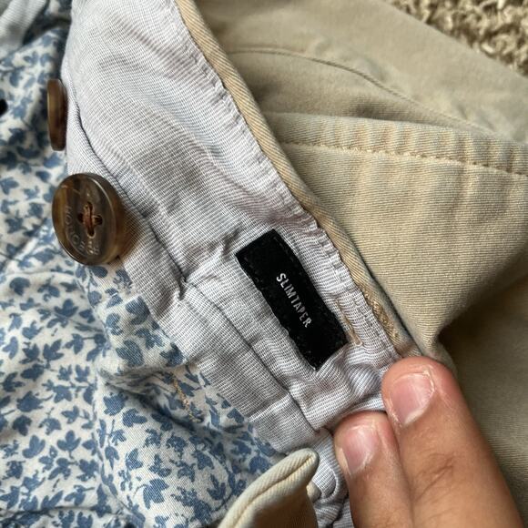 Bonobos Slim Taper Leg Stretchy Chinos Men's Performance 34x30Gray Zip Pocket - Picture 4 of 11